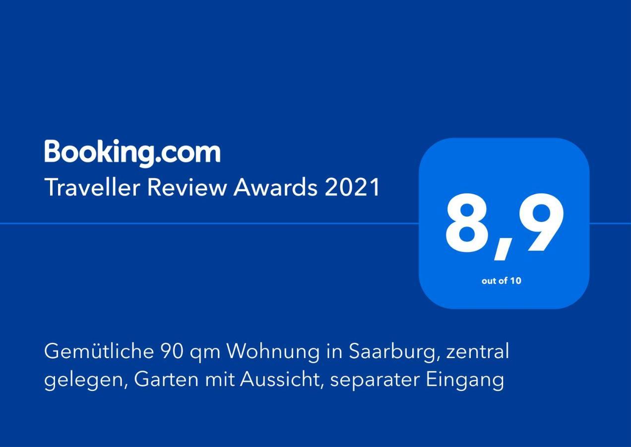 Gemuetliche 90 Qm Wohnung In Saarburg, Zentral Gelegen, Garten Mit Aussicht, Separater Eingang Ngoại thất bức ảnh